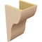 Ekena Millwork 8"W x 8"D x 16"H Wide Carmel Rough Cedar Woodgrain TimberThane Corbel, Primed Tan CORUR08X08X16CARRCPR - alternate 5